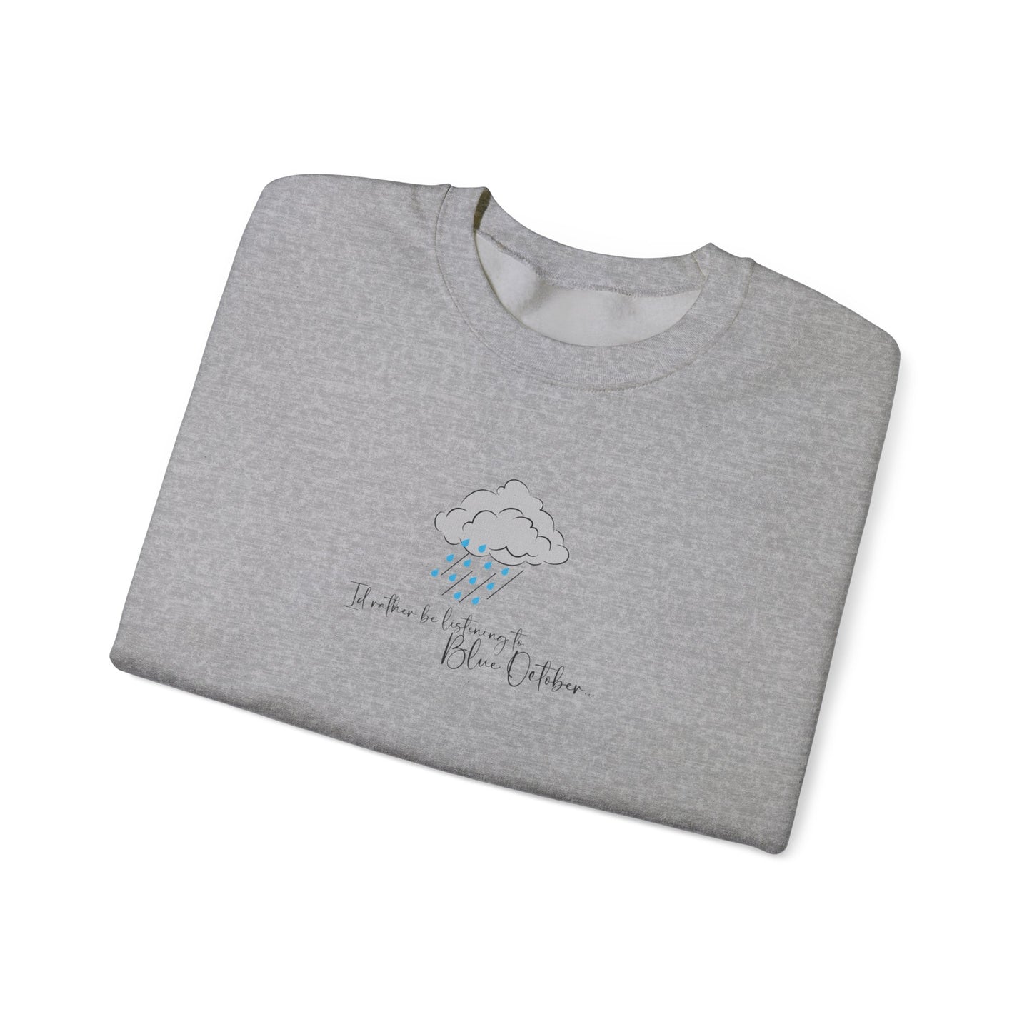 Crewneck Sweatshirt — ‘Remember to Breathe’ Cloud Comfort Graphic