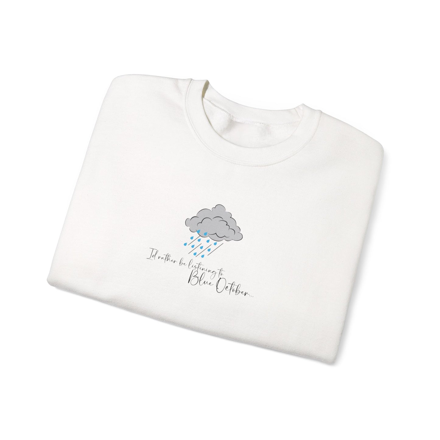 Crewneck Sweatshirt — ‘Remember to Breathe’ Cloud Comfort Graphic