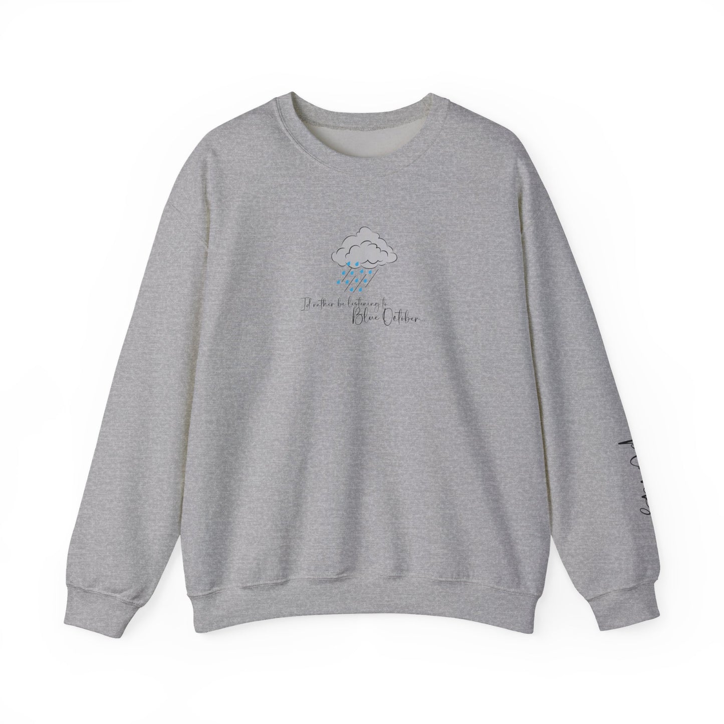 Crewneck Sweatshirt — ‘Remember to Breathe’ Cloud Comfort Graphic